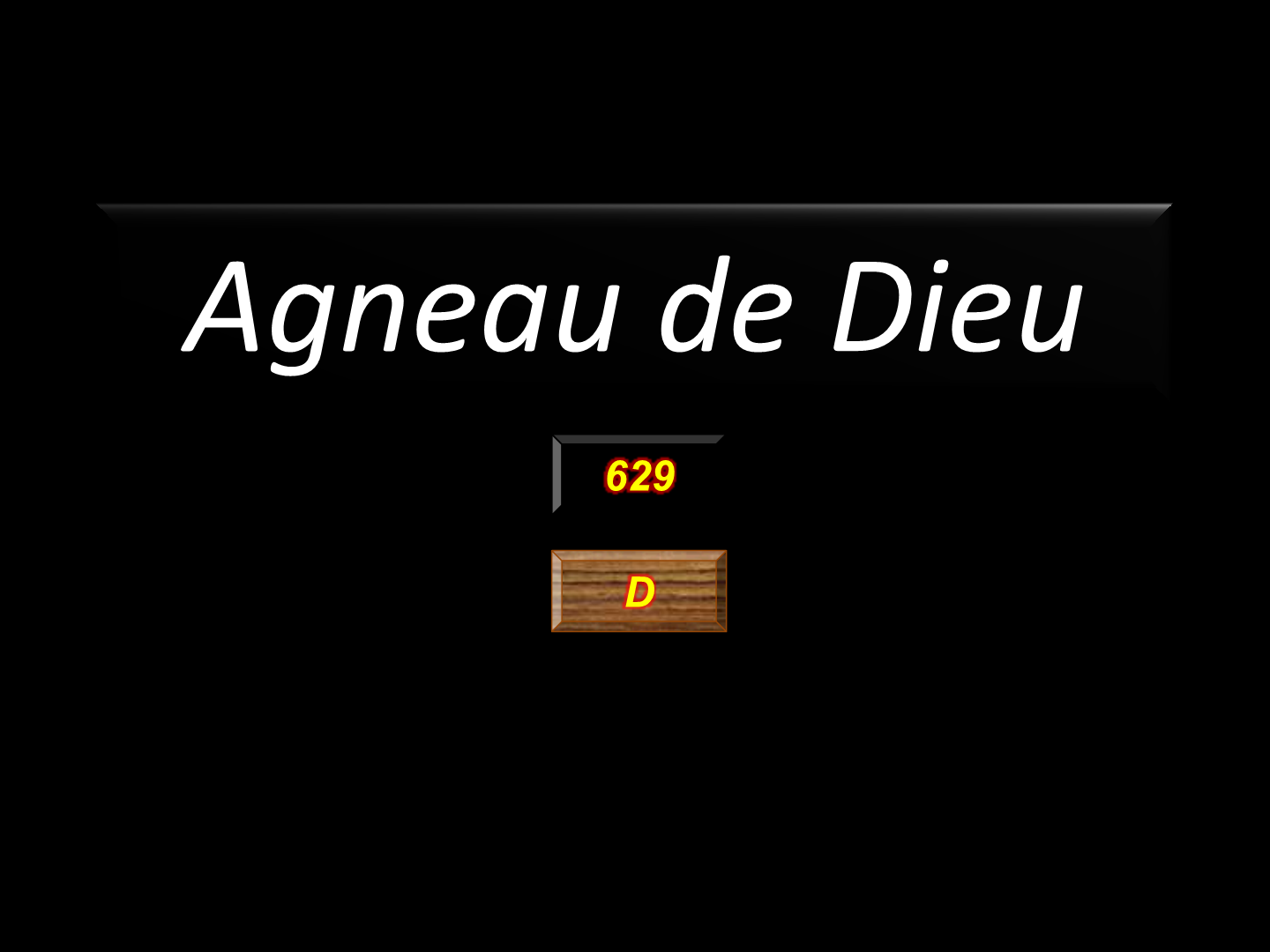 Agneau de Dieu 629