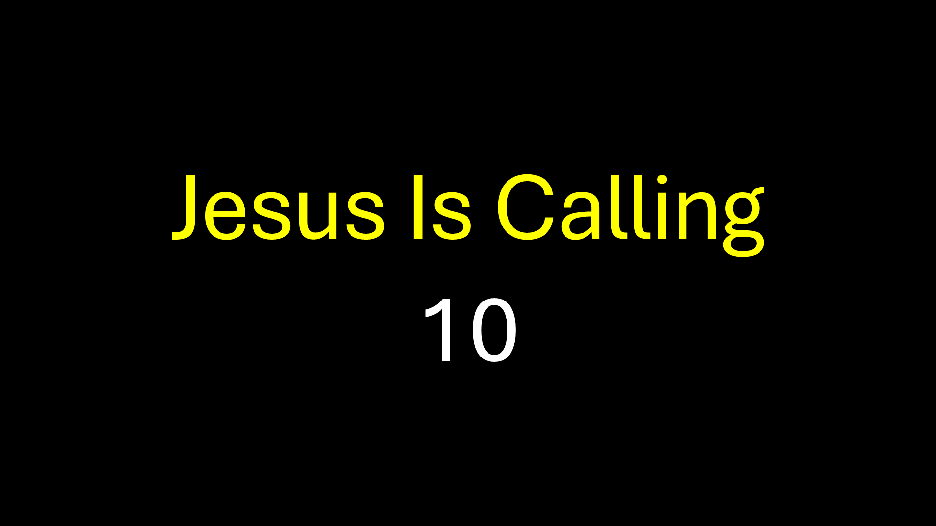 Jesus Is Calling 10