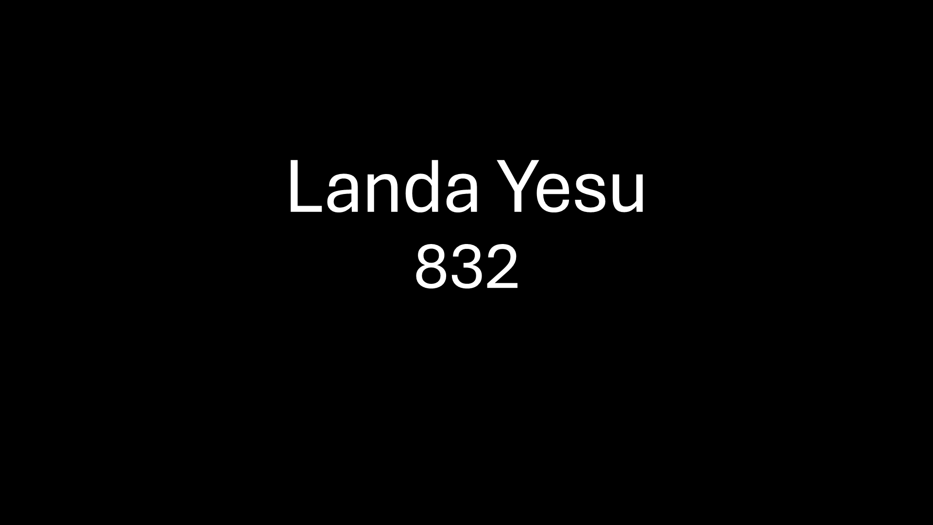 Landa Yesu 832