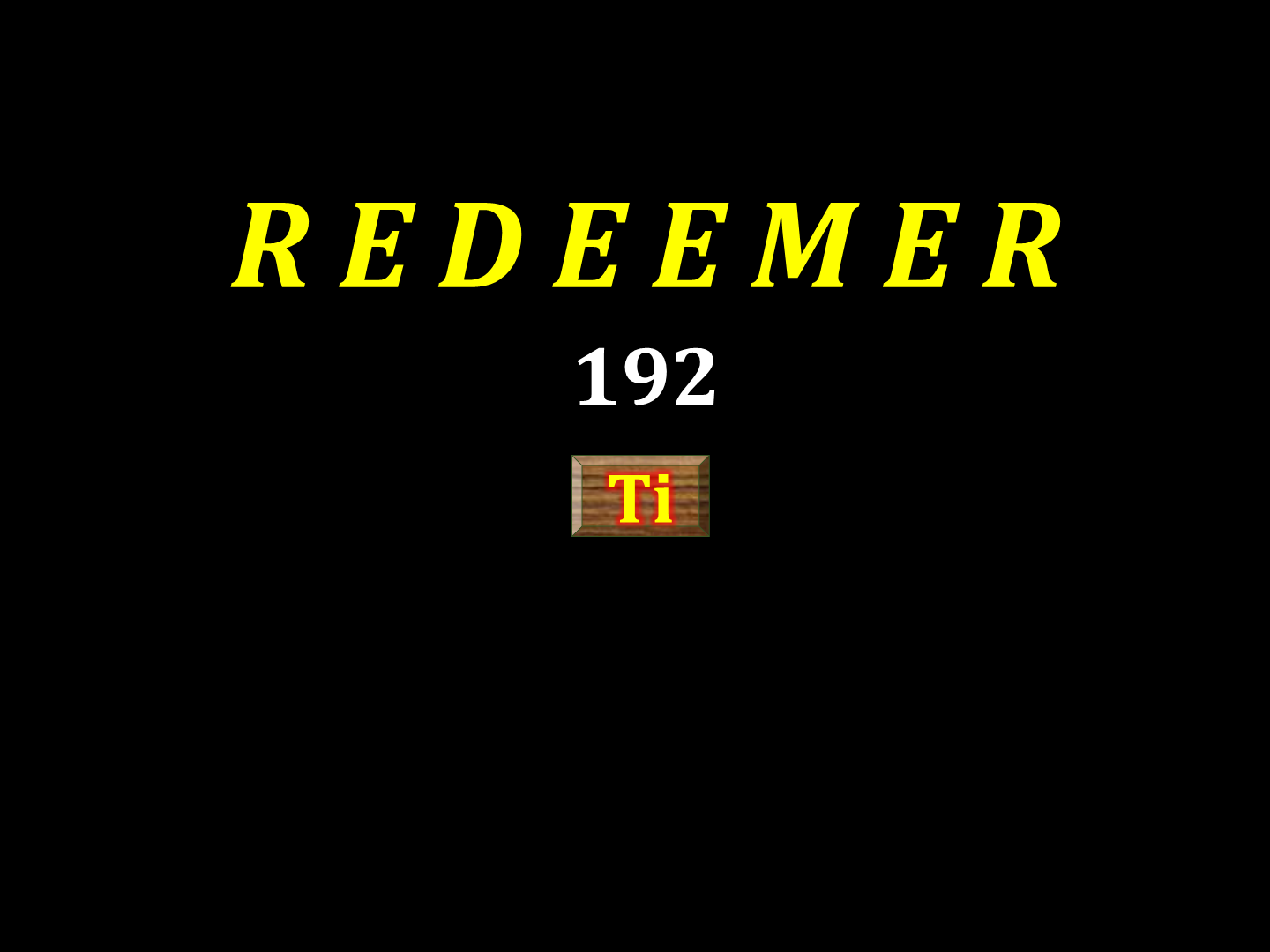 REDEEMER!   192